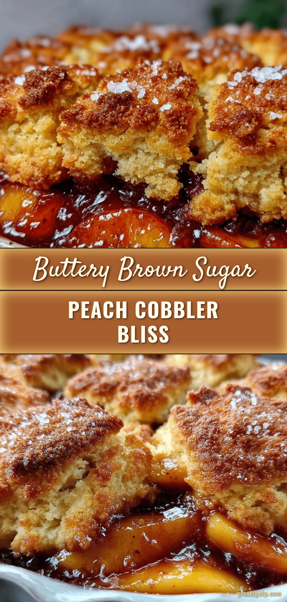 brown sugar peach cobbler recipe