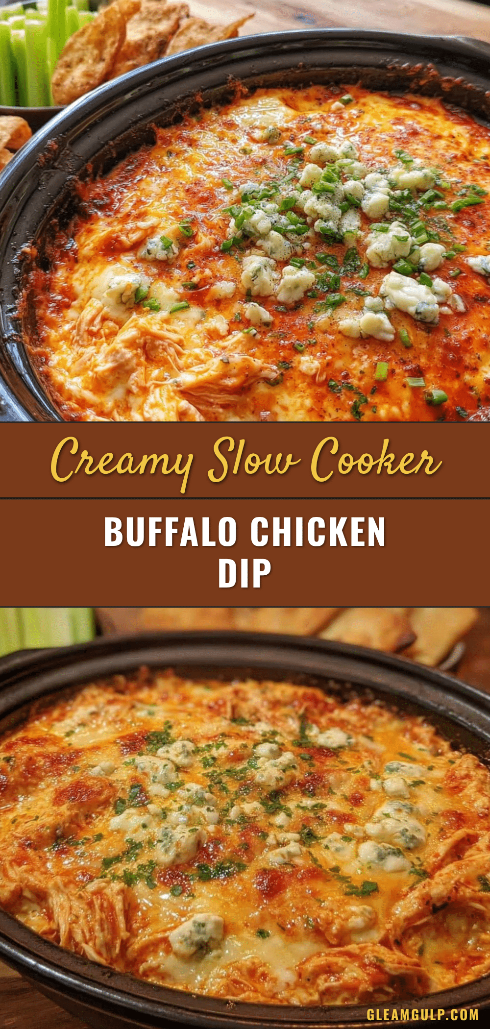 creamy buffalo chicken dip recipe