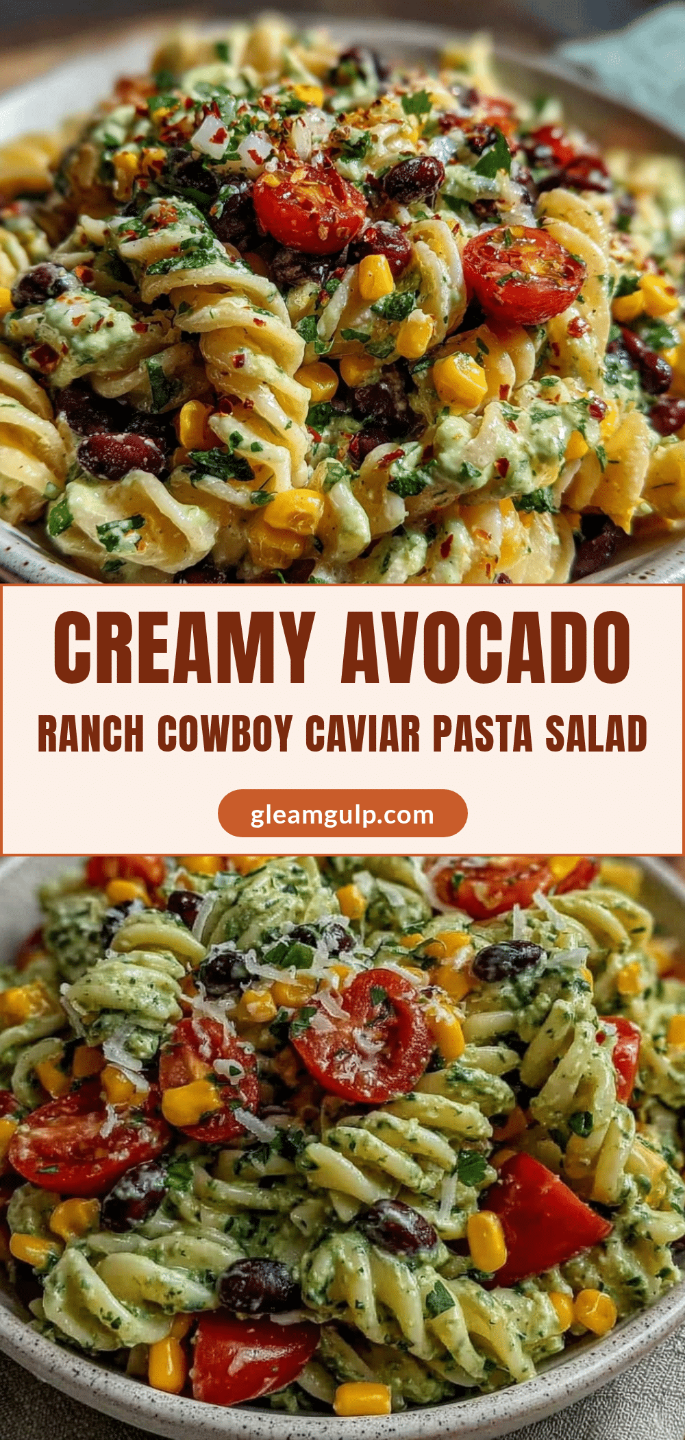 creamy cowboy caviar pasta salad recipe