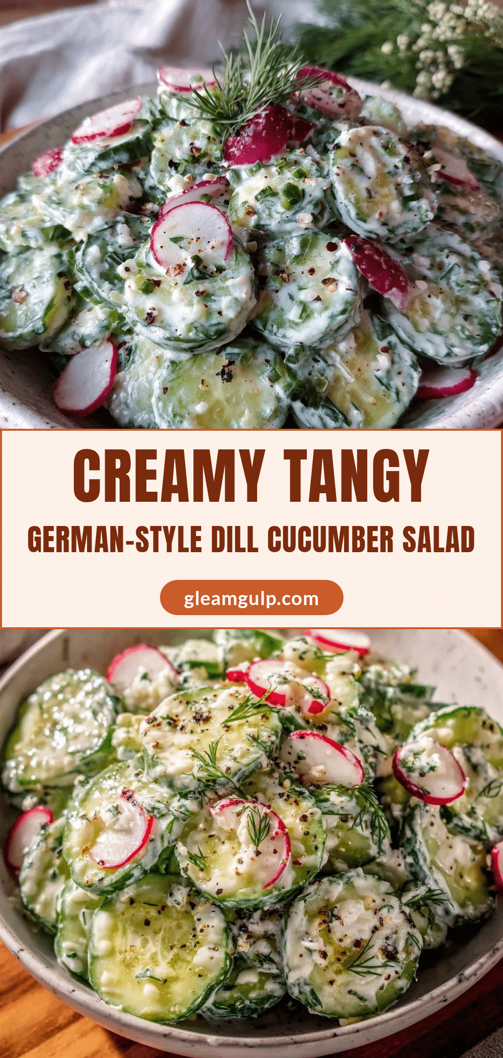 creamy dill cucumber salad recipe