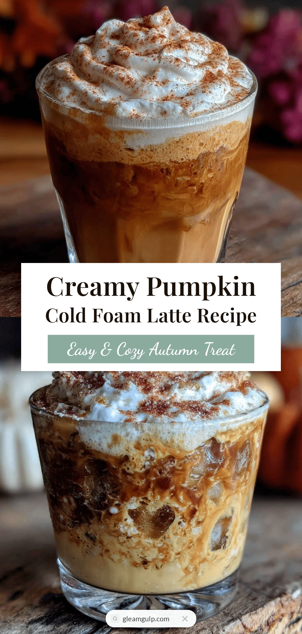 creamy pumpkin cold foam latte recipe