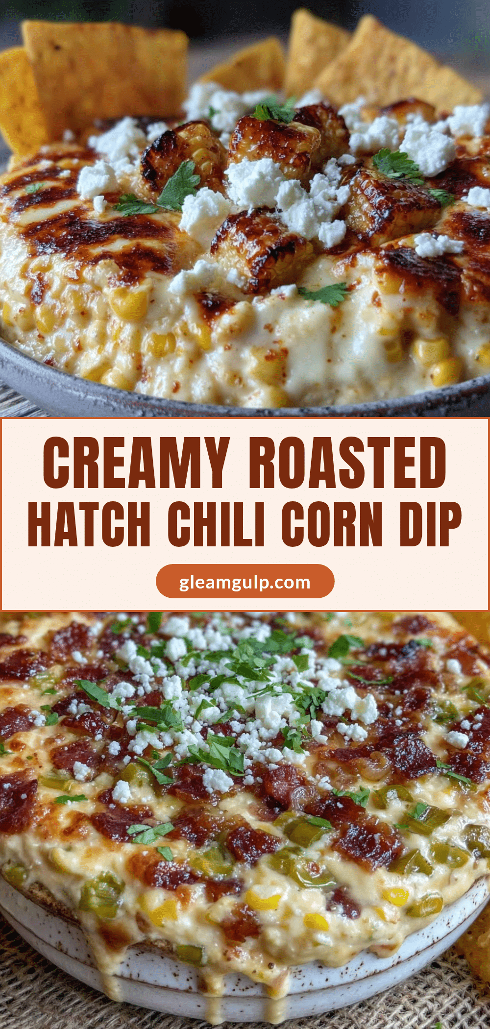 creamy roasted hatch chili corn dip recipe