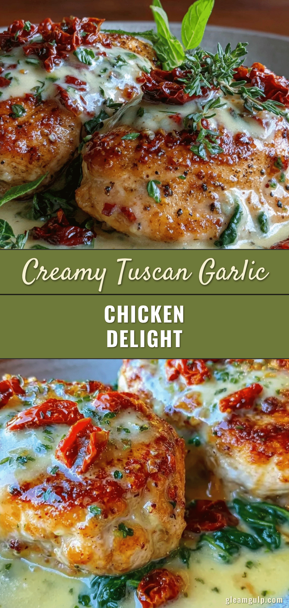 creamy tuscan garlic chicken recipe