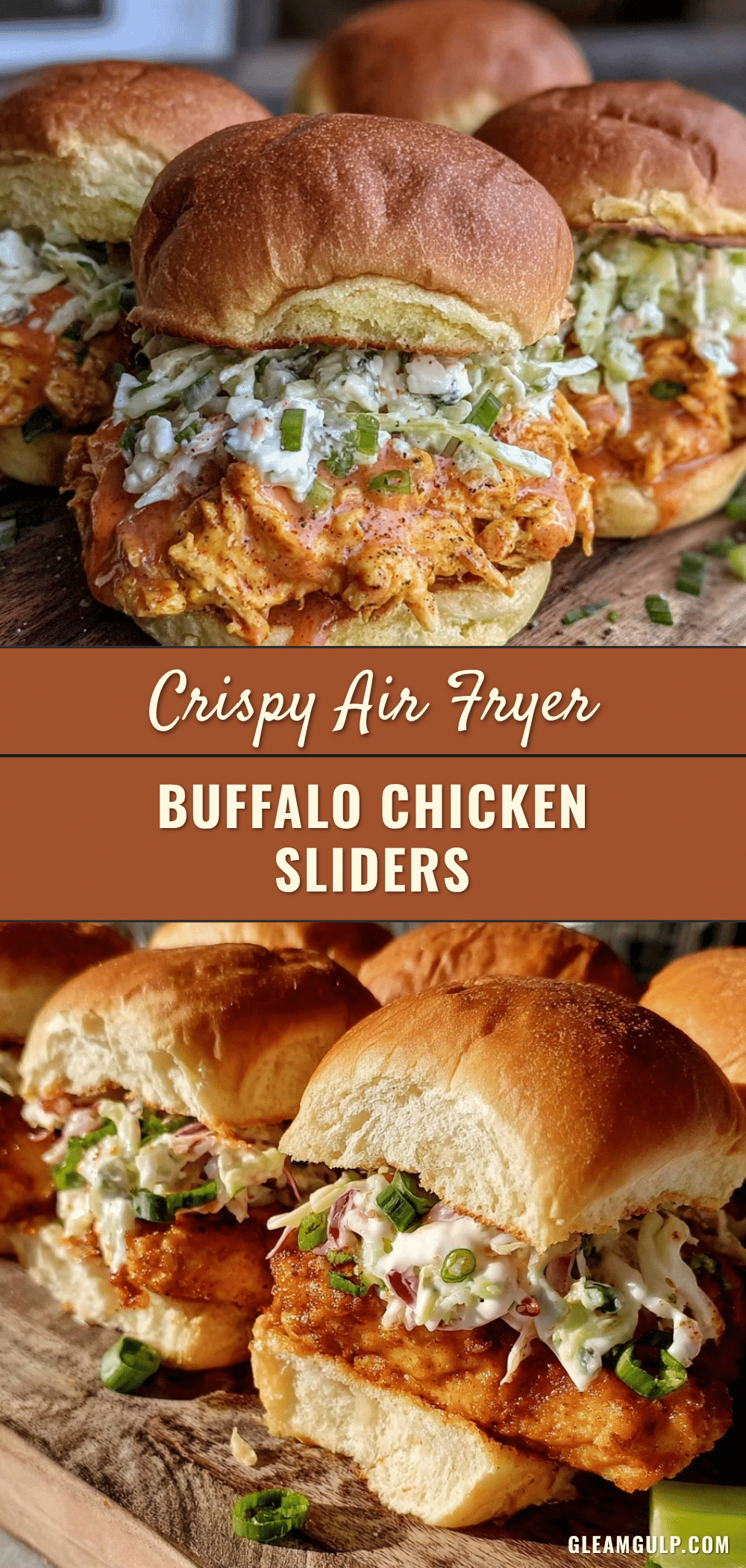crispy air fryer buffalo chicken sliders recipe
