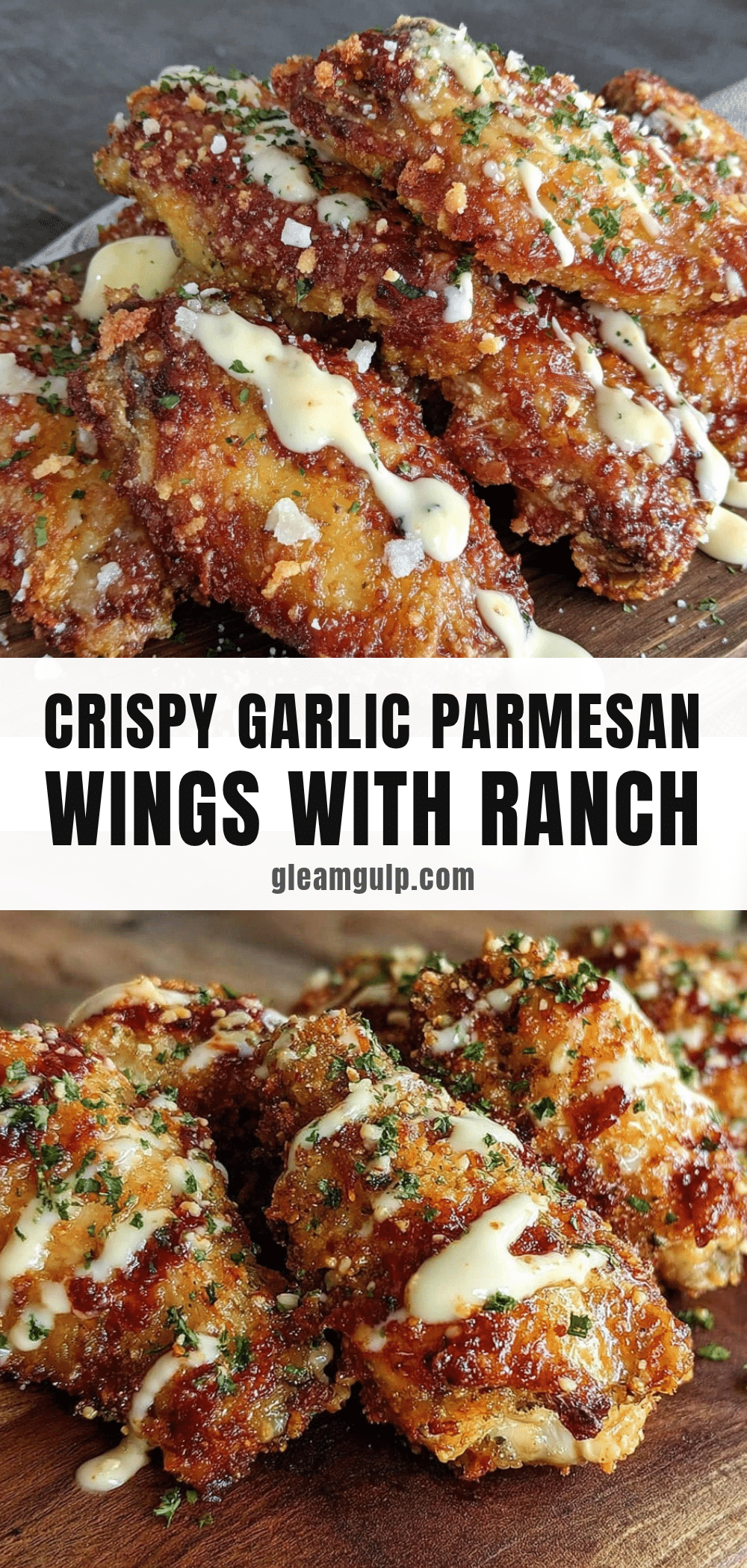 crispy garlic parmesan wings recipe