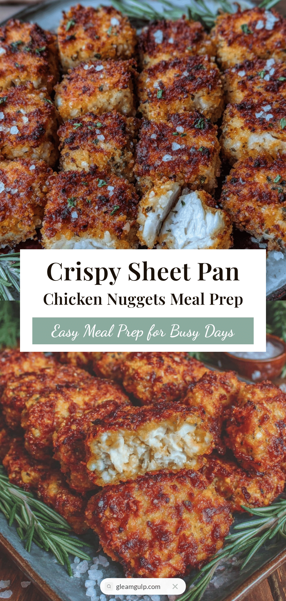 crispy sheet pan chicken nuggets recipe