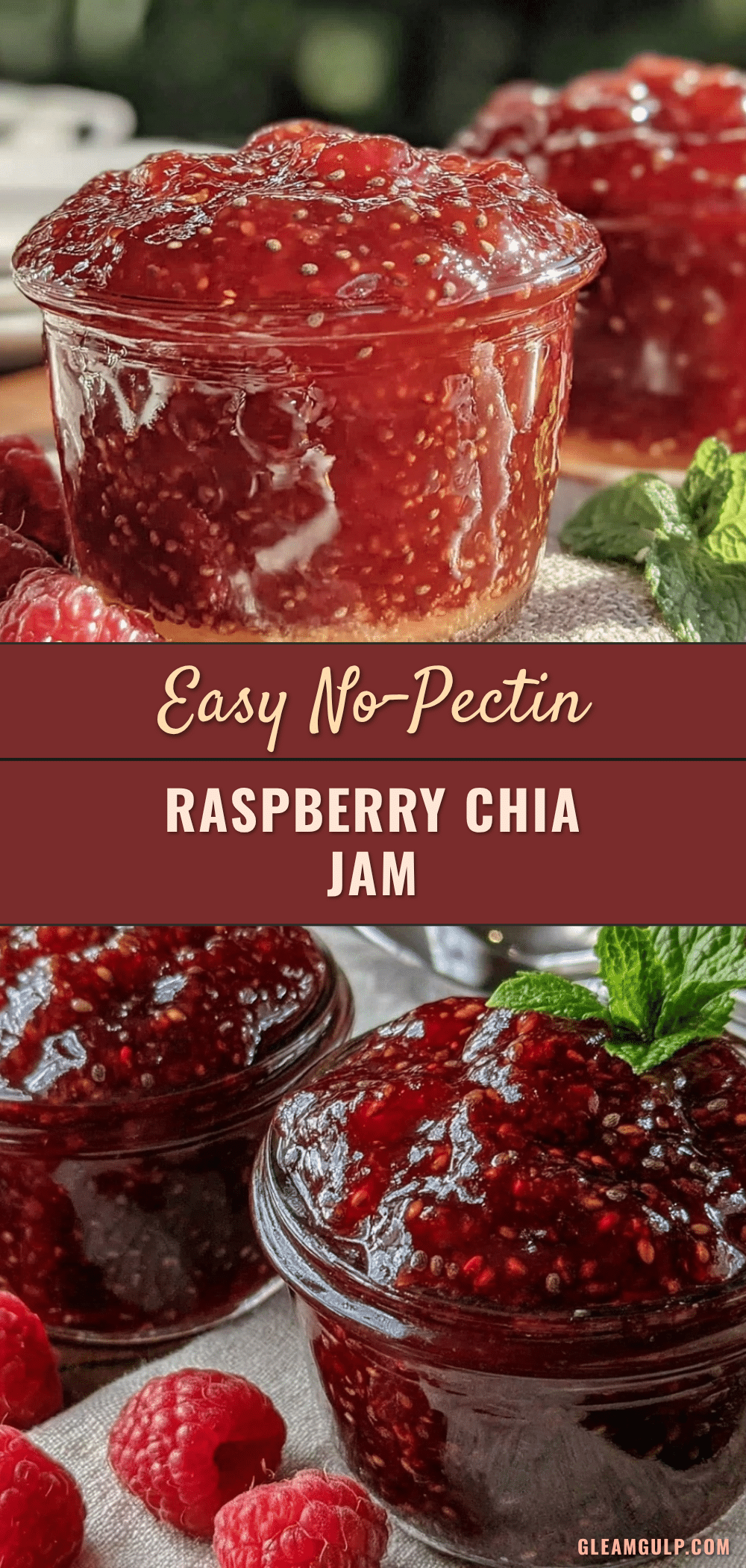 easy raspberry jam with chia seeds recipe