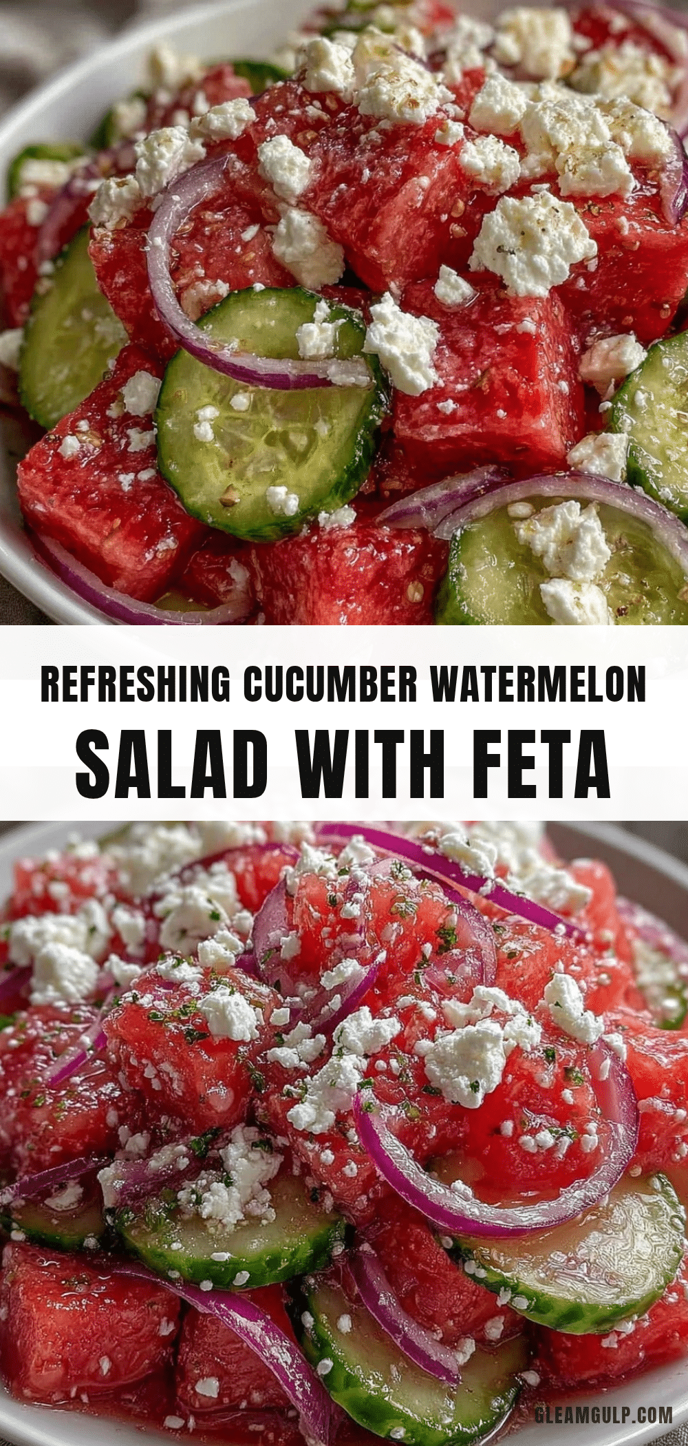 fresh cucumber watermelon salad recipe