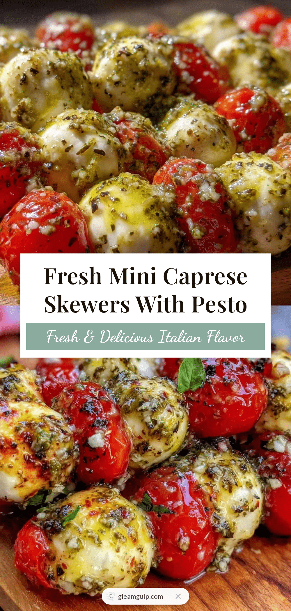 Fresh Mini Caprese Skewers recipe