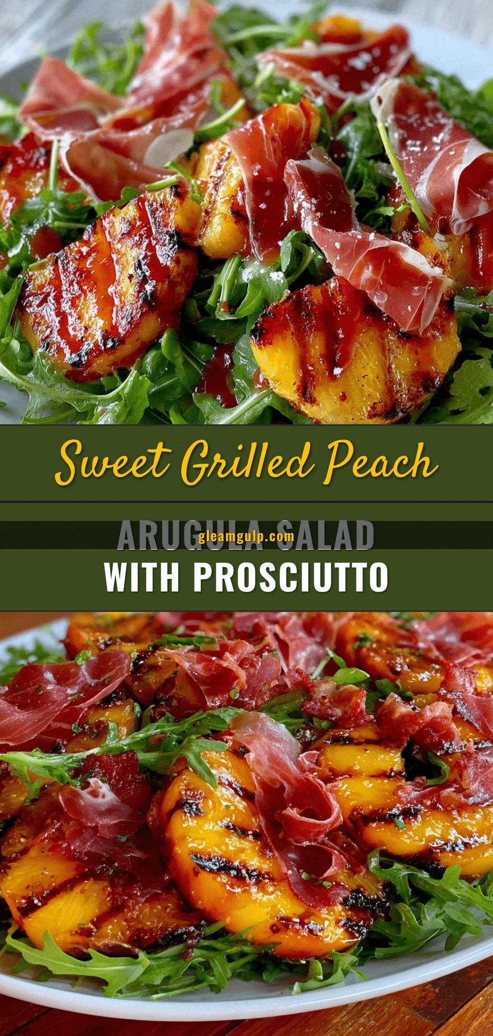 grilled peach arugula salad recipe