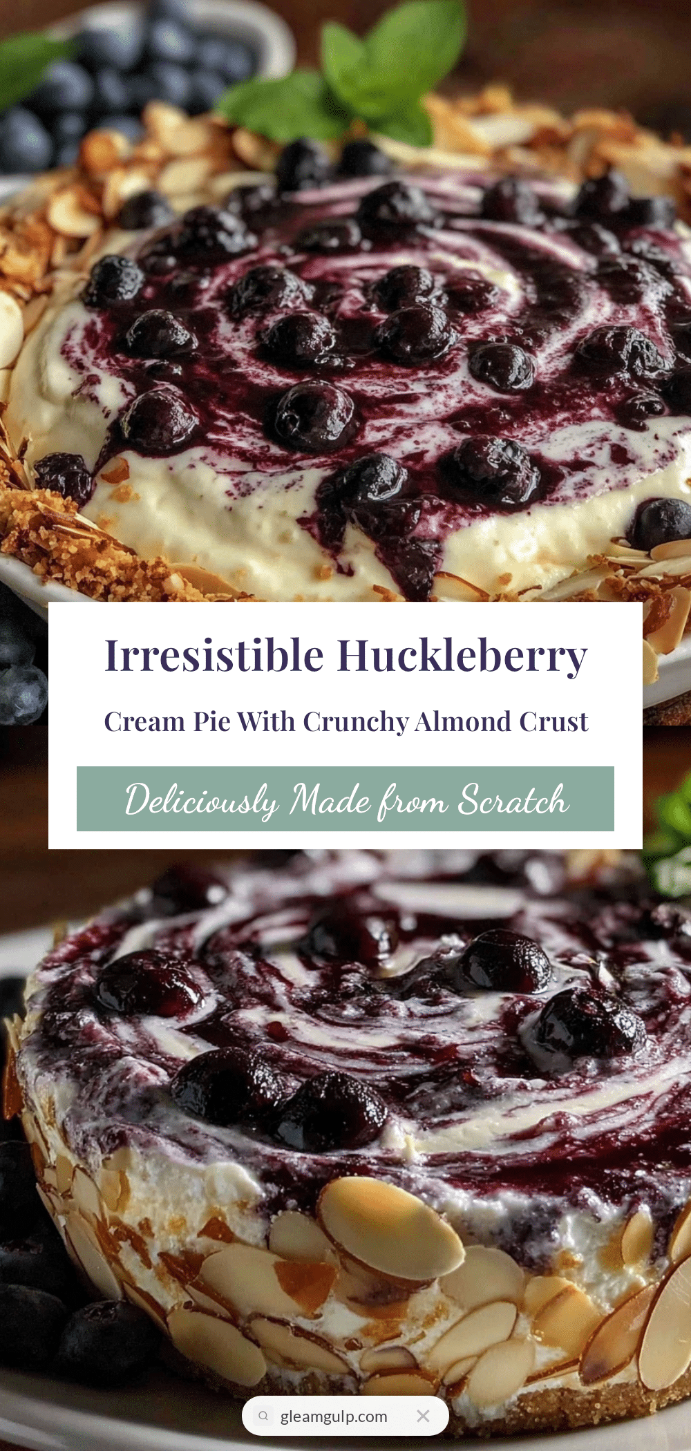huckleberry cream pie recipe