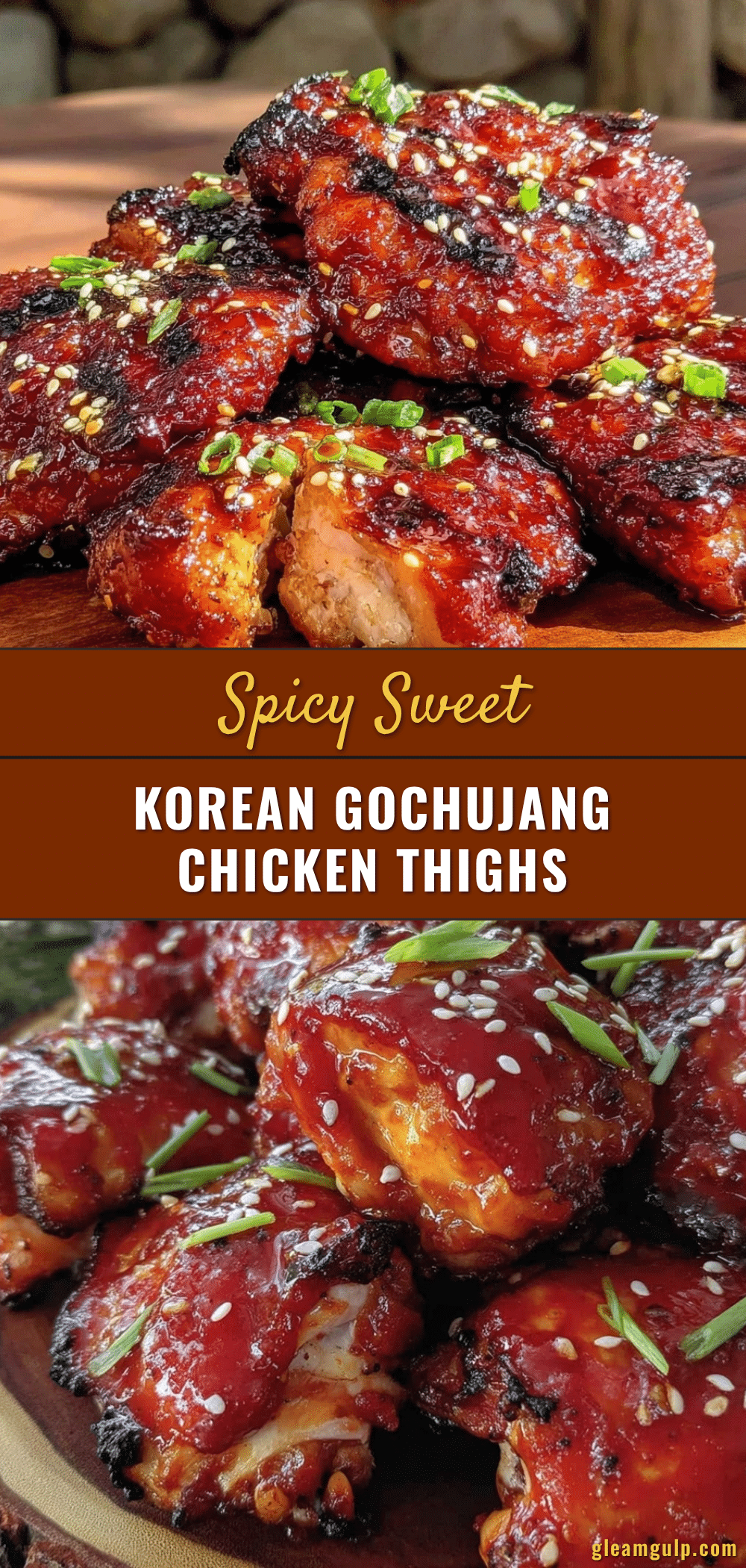 Korean Gochujang Grilled Chicken Thighs recipe