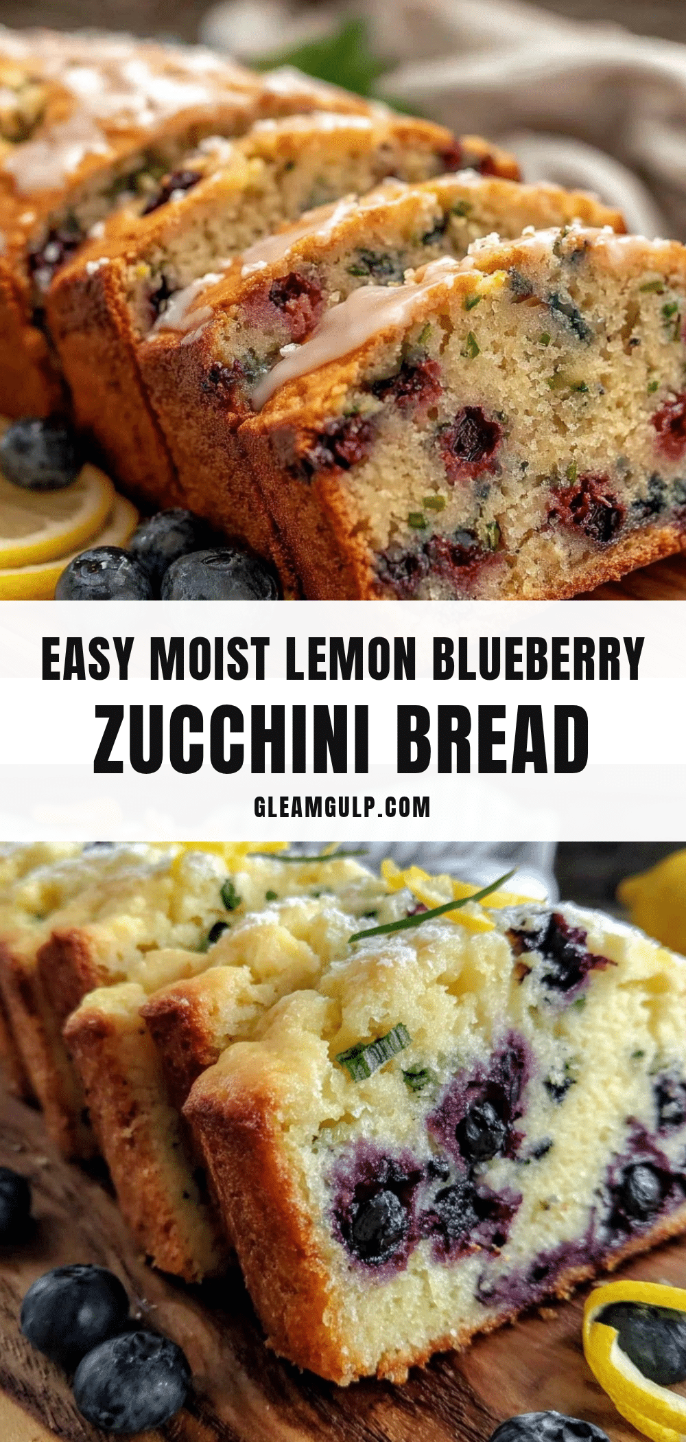 lemon blueberry zucchini bread recipe