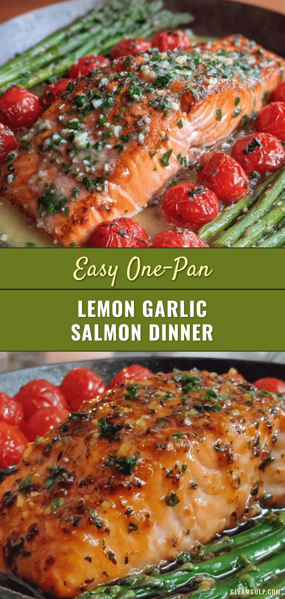 one-pan lemon garlic salmon recipe