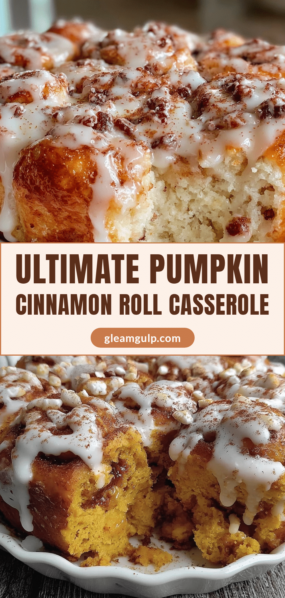 pumpkin cinnamon roll casserole recipe