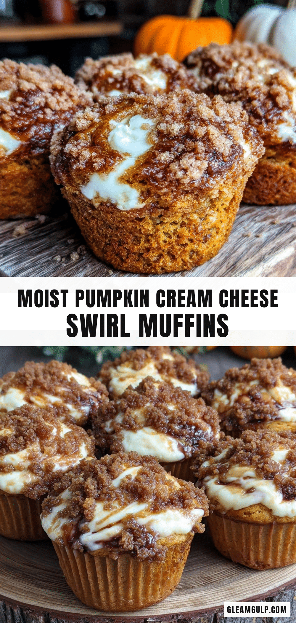 pumpkin cream cheese swirl muffins recipe