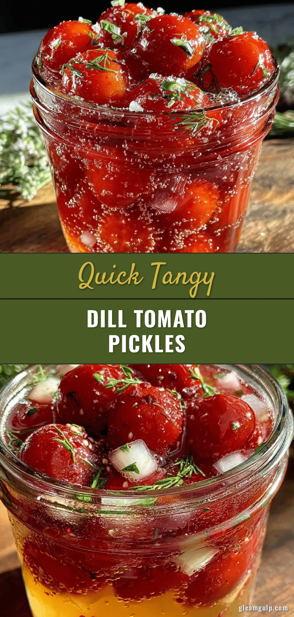 quick tangy refrigerator tomato pickles recipe