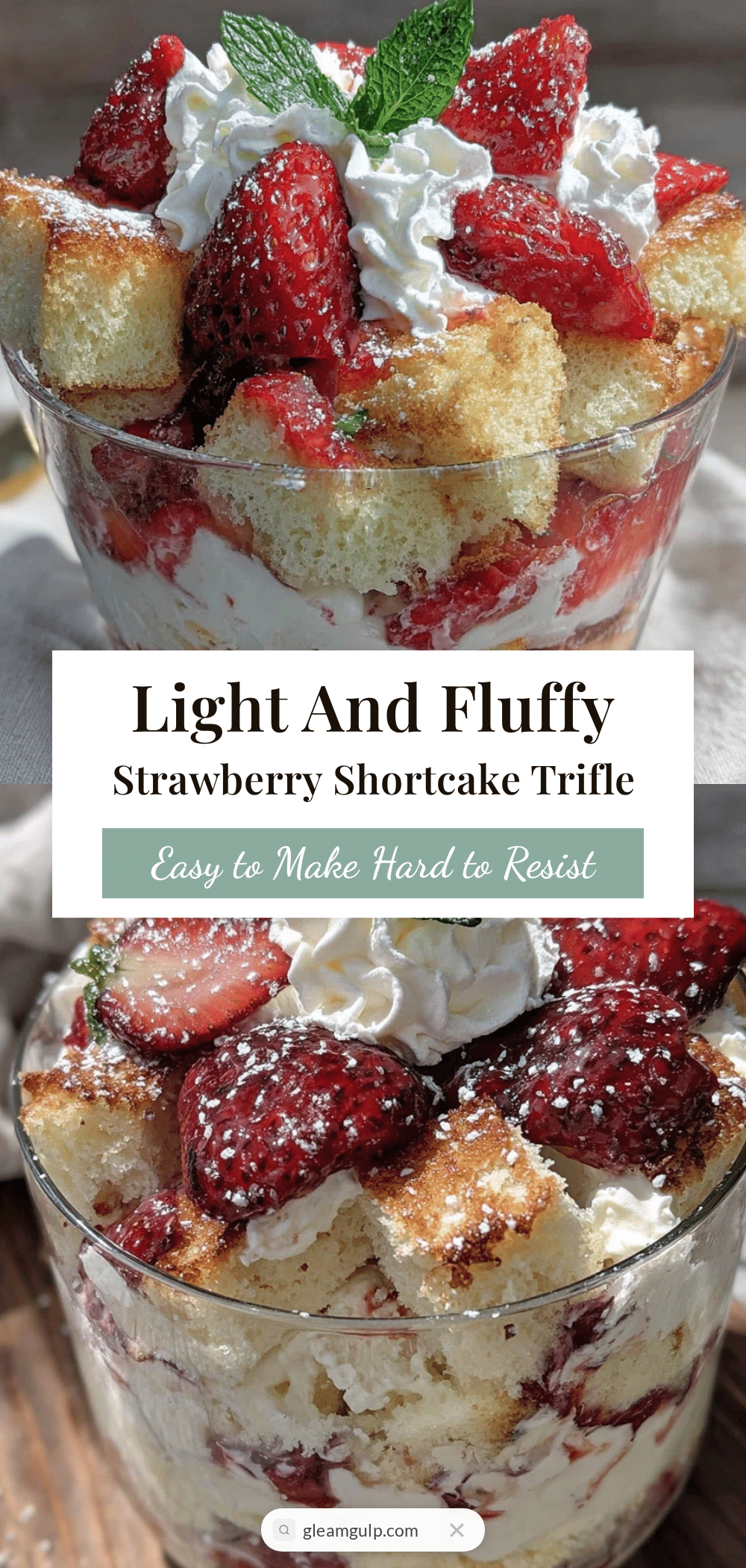 strawberry shortcake trifle recipe