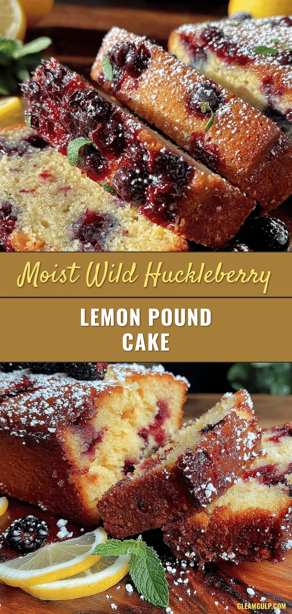 wild huckleberry lemon pound cake recipe