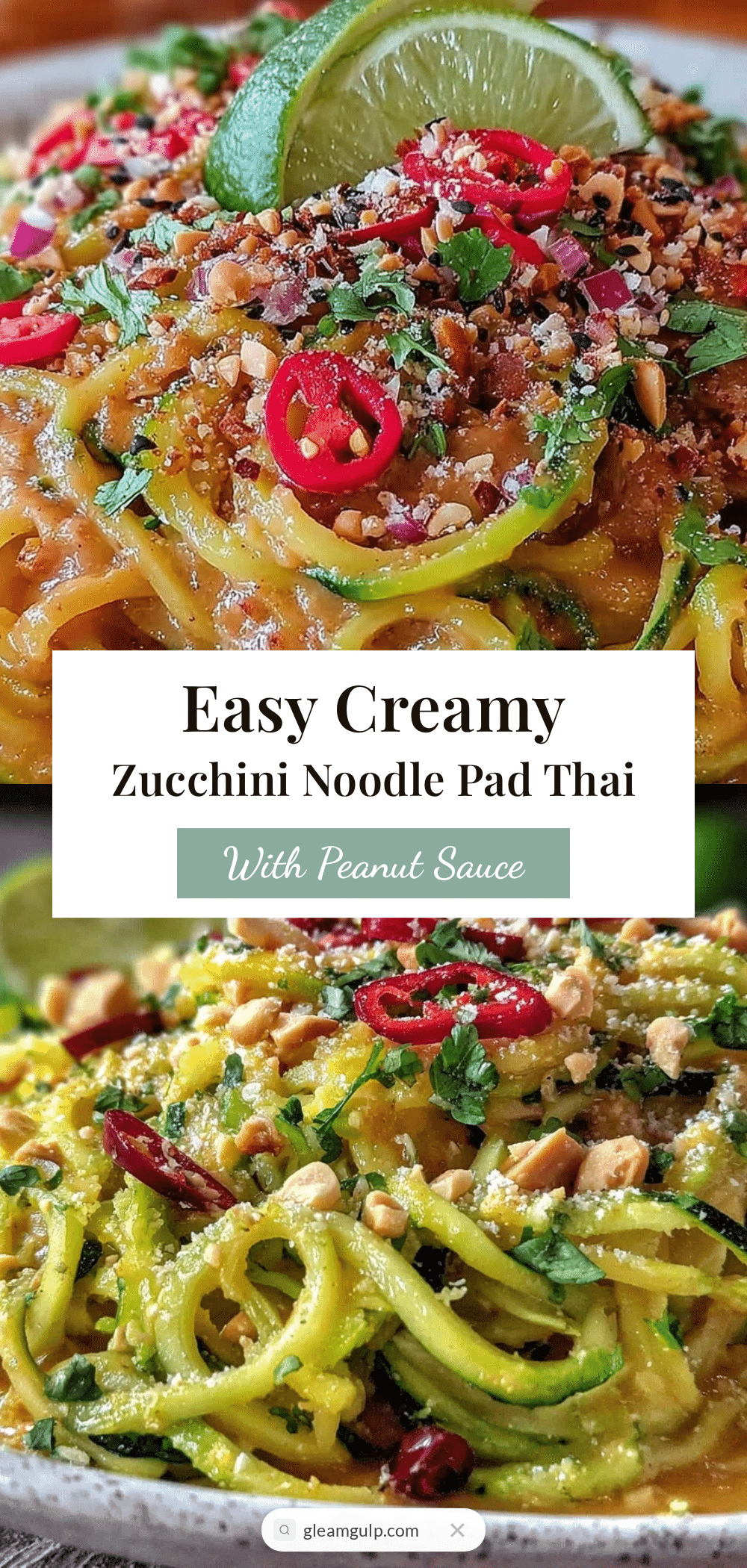 zucchini noodle pad thai recipe