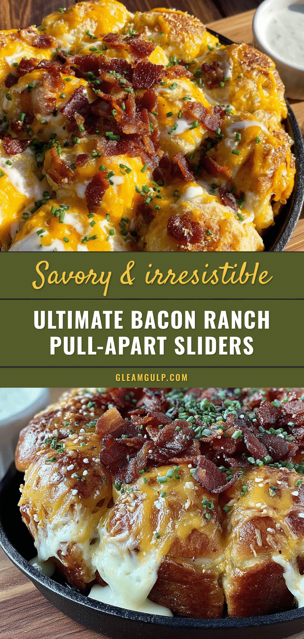 bacon ranch pull-apart slider bites recipe