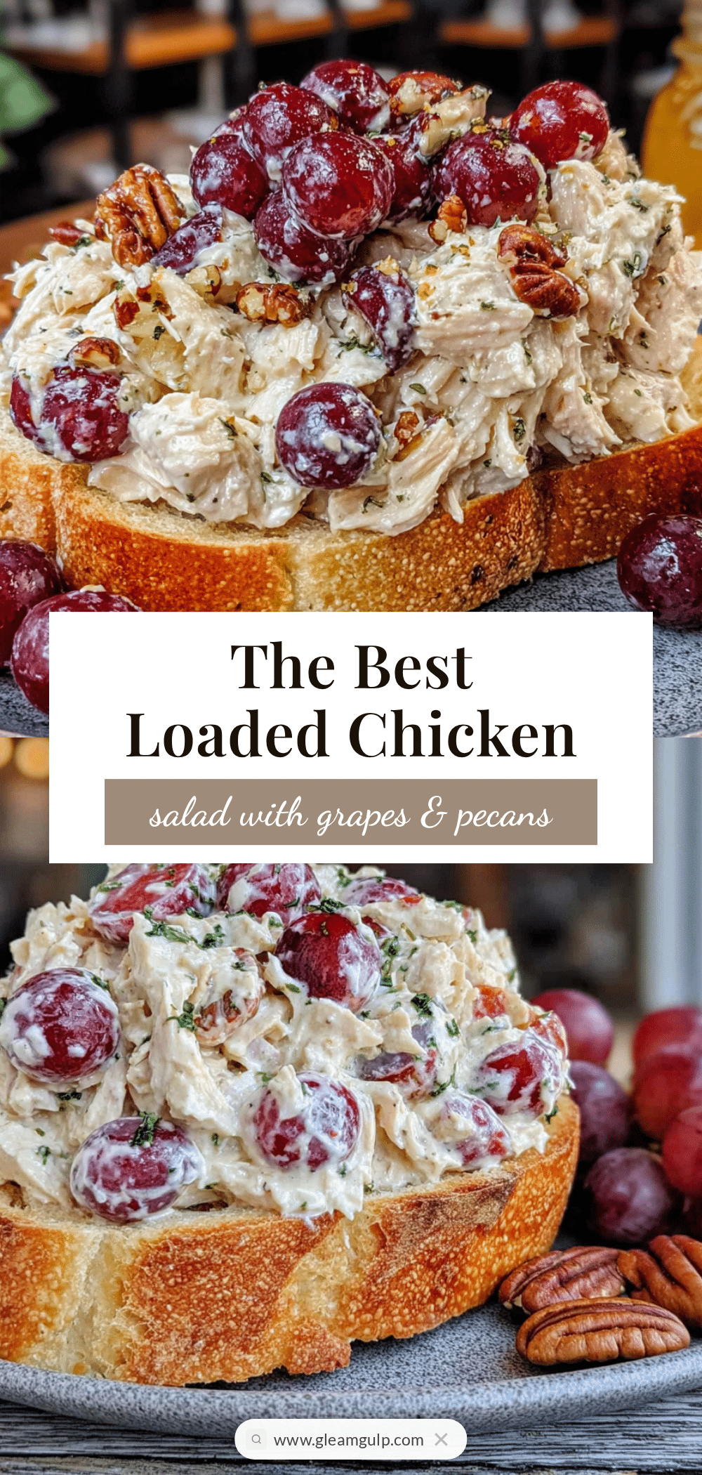 best loaded chicken salad with grapes and pecans recipe
