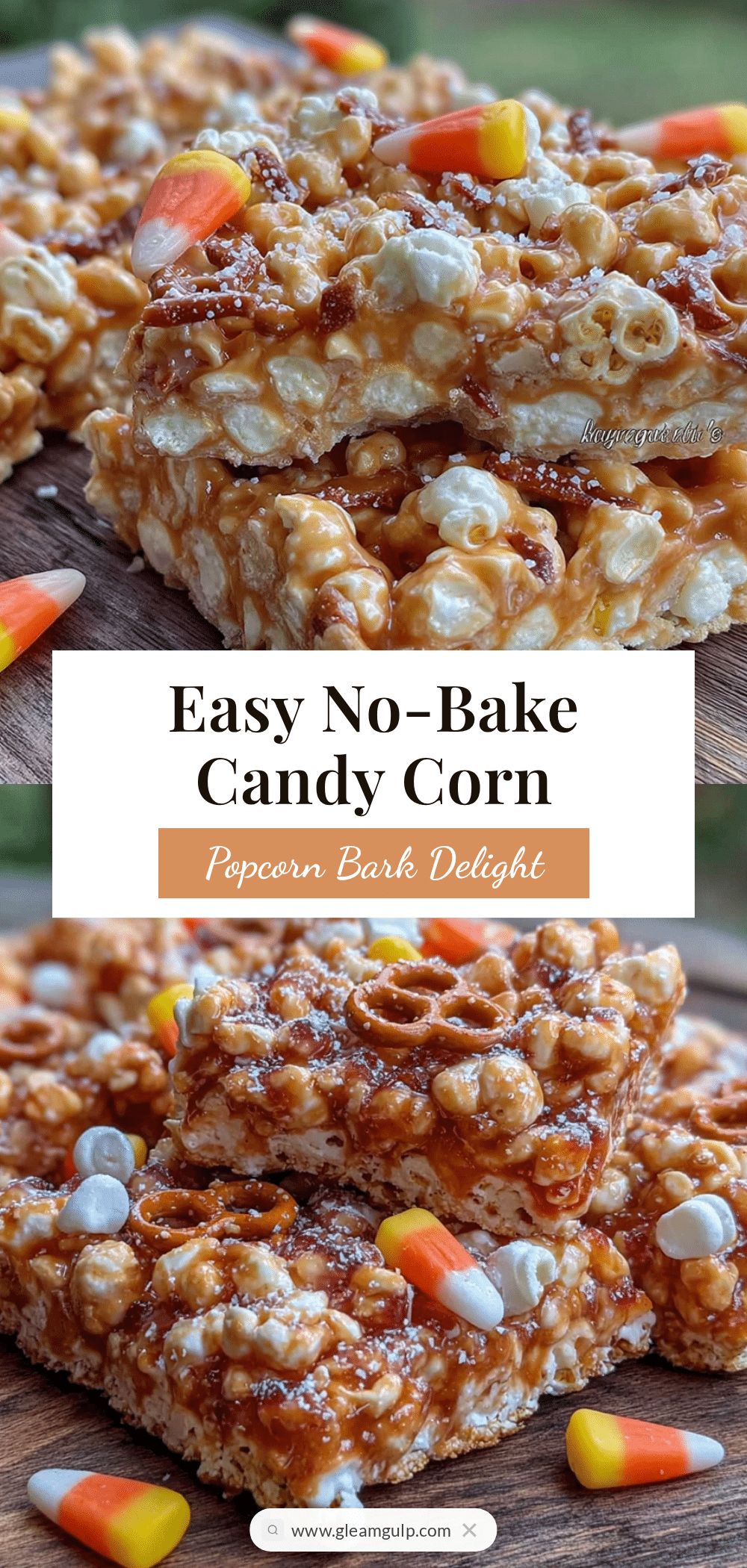 candy corn popcorn bark recipe