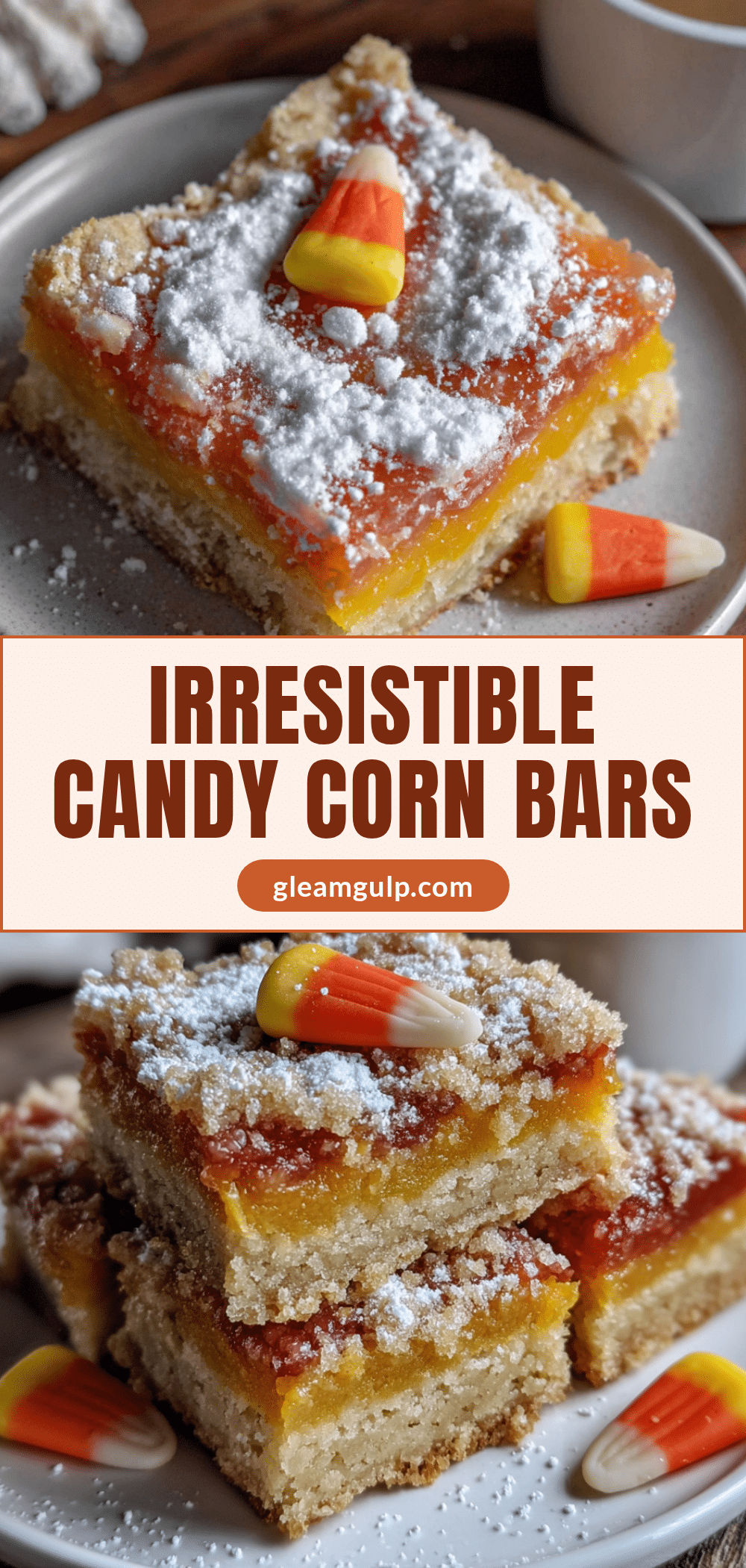 candy corn sugar cookie bars recipe