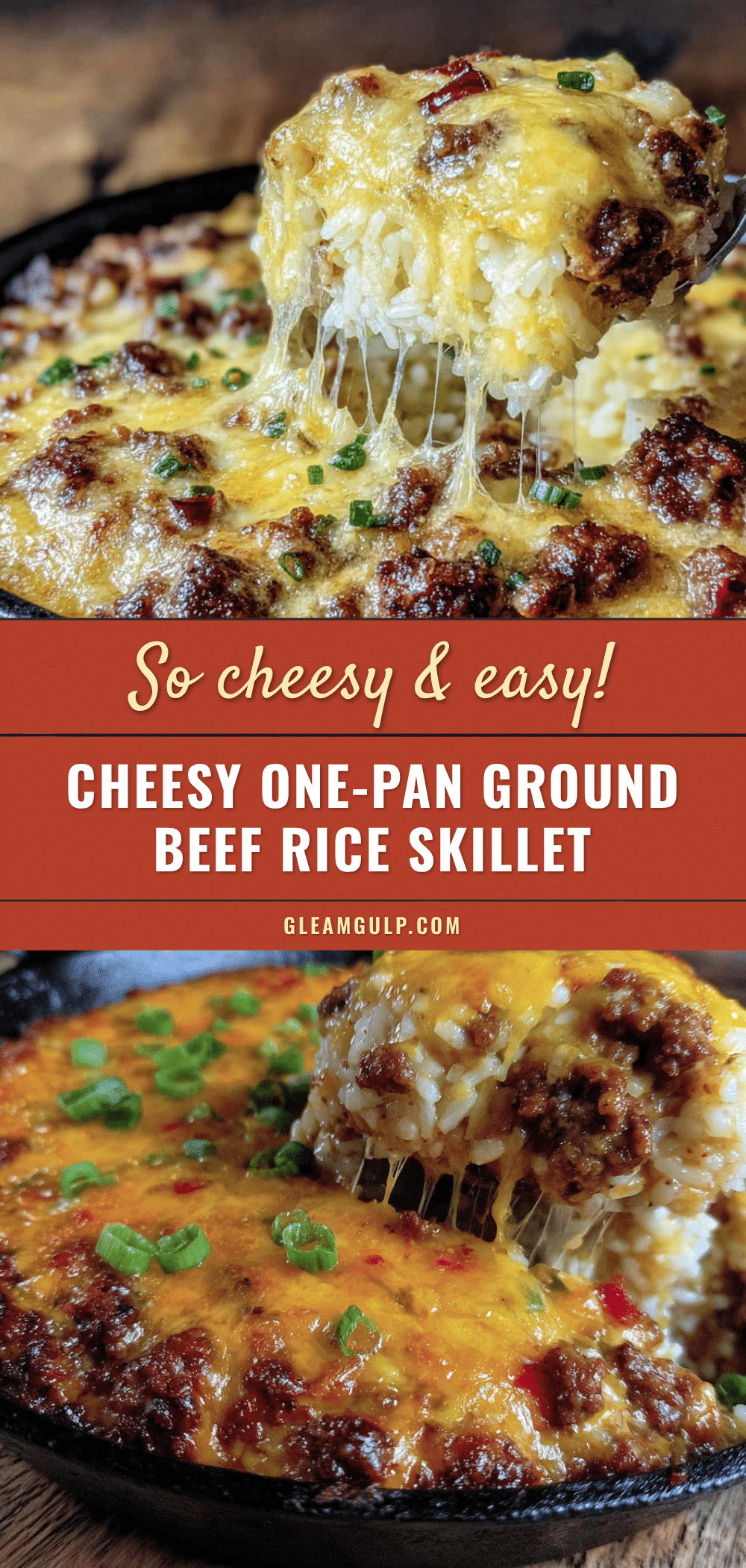 easy cheesy ground beef and rice skillet recipe