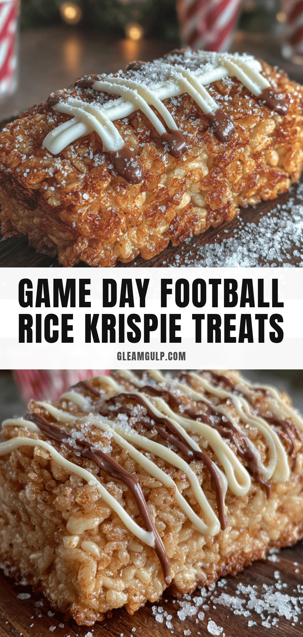 football-shaped rice krispie treats recipe