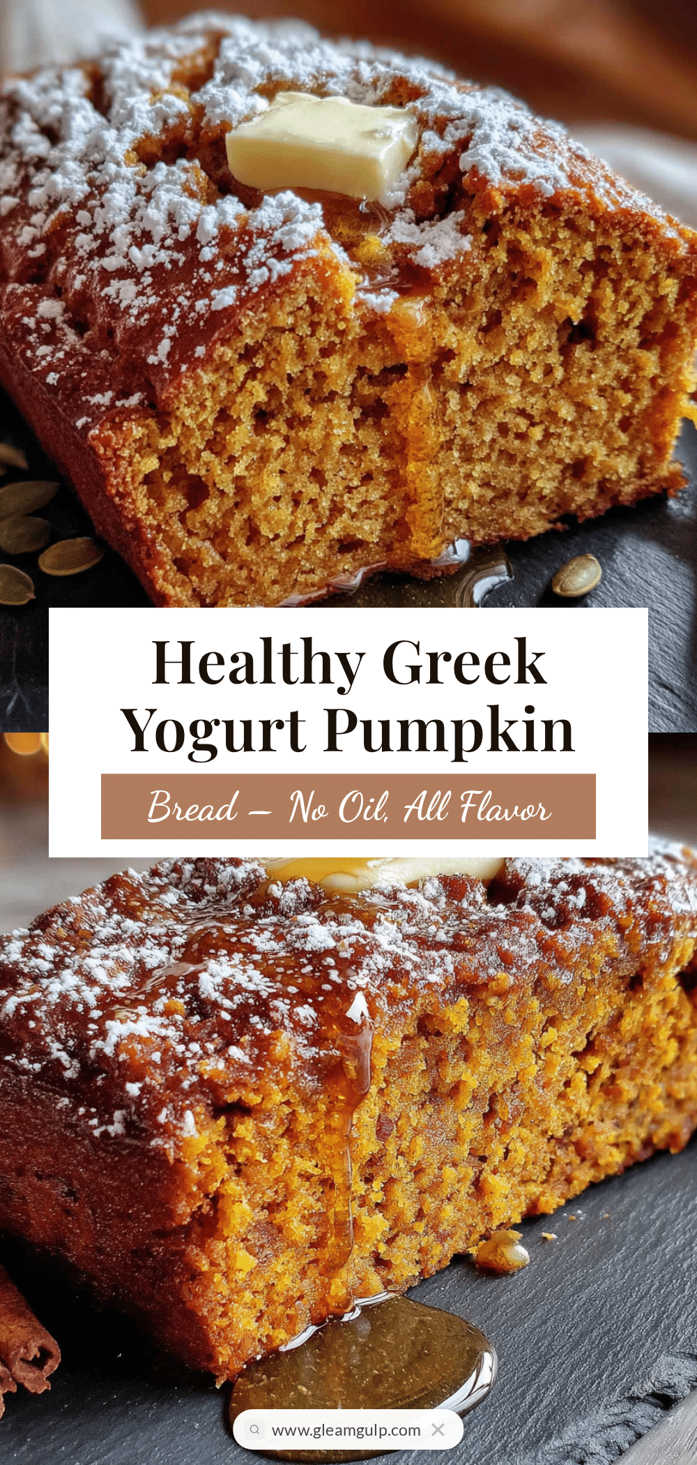healthy greek yogurt pumpkin bread recipe