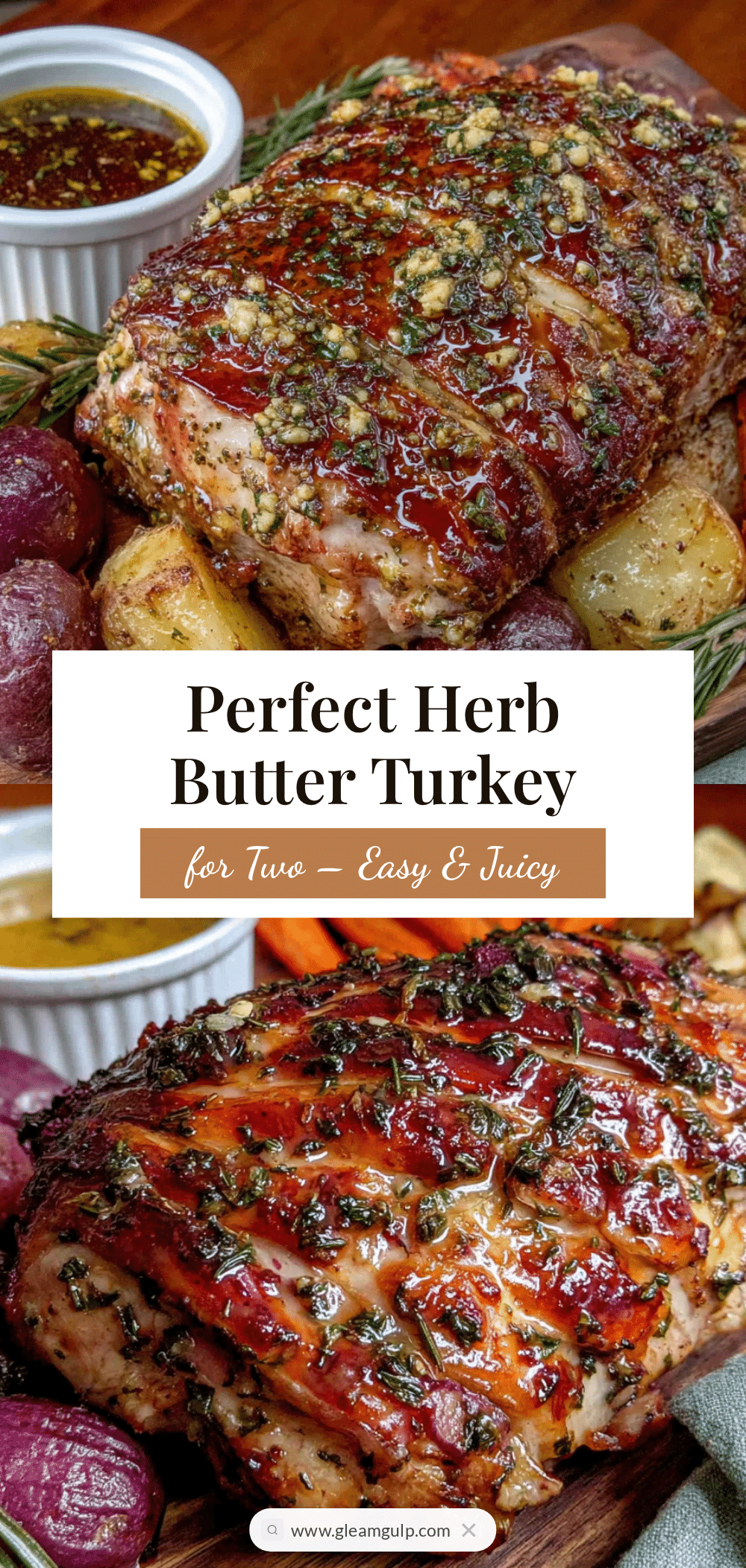 herb butter roasted turkey breast for two recipe