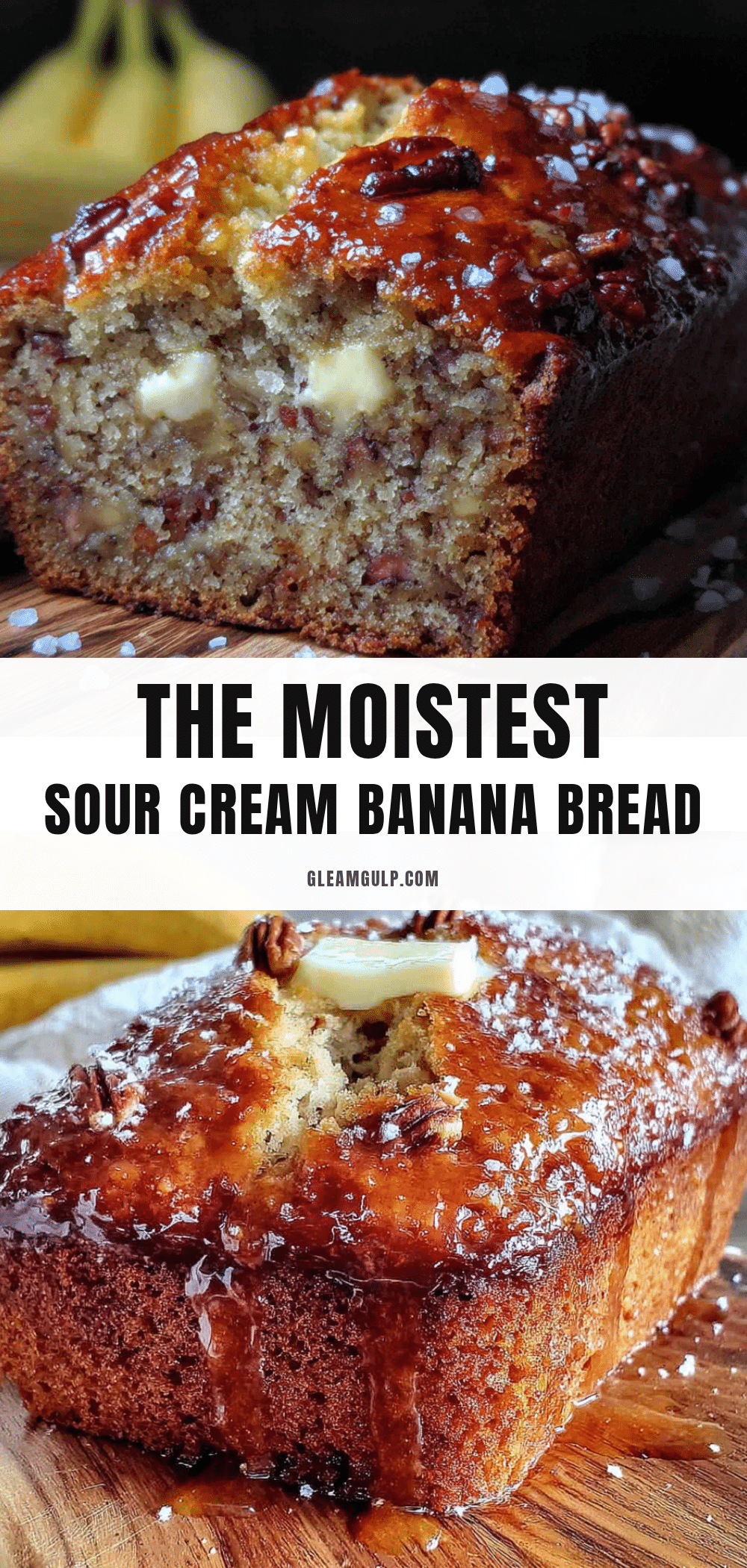 moist banana bread with sour cream recipe