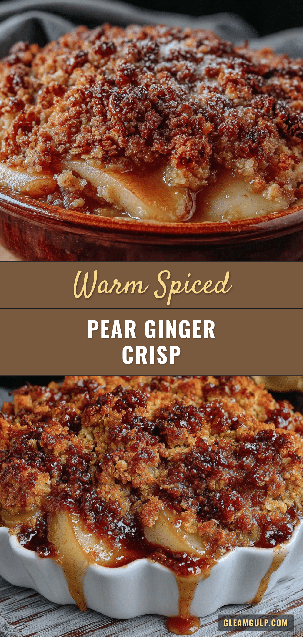 pear and ginger crisp recipe