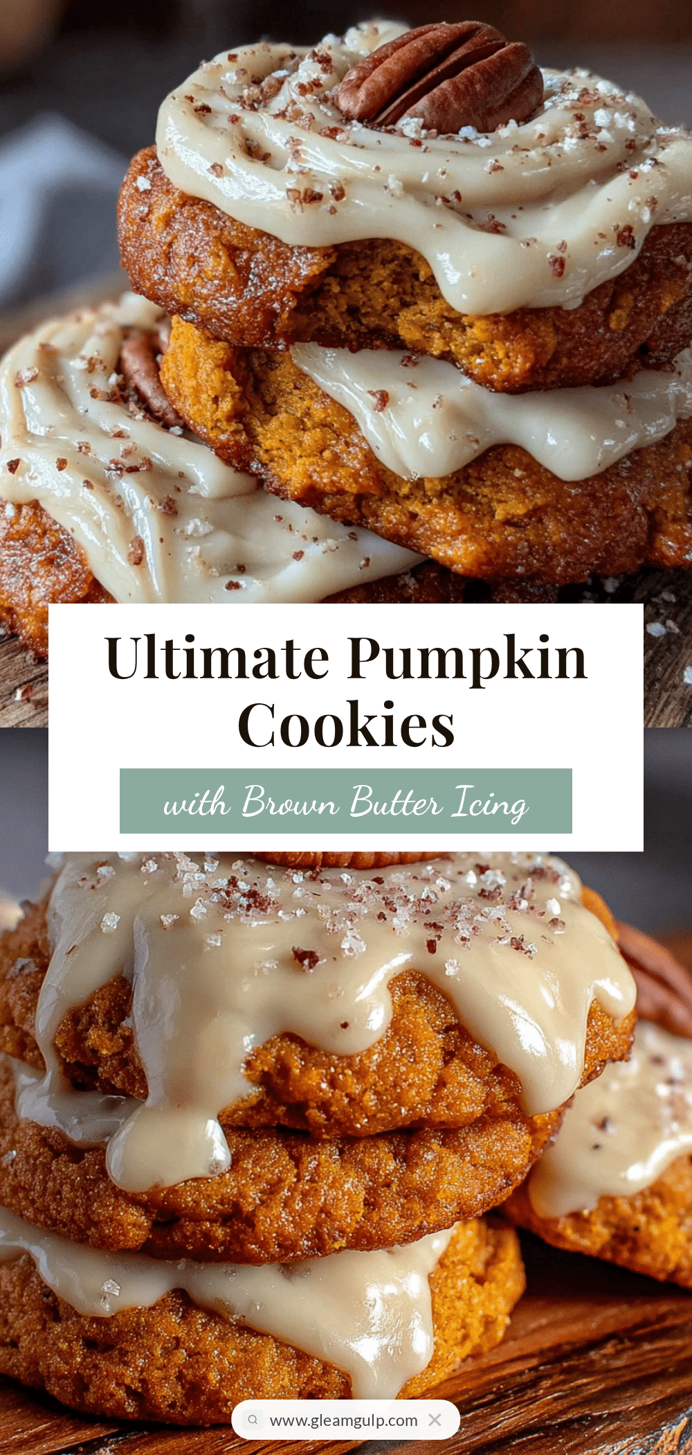 pumpkin cookies with brown butter icing recipe