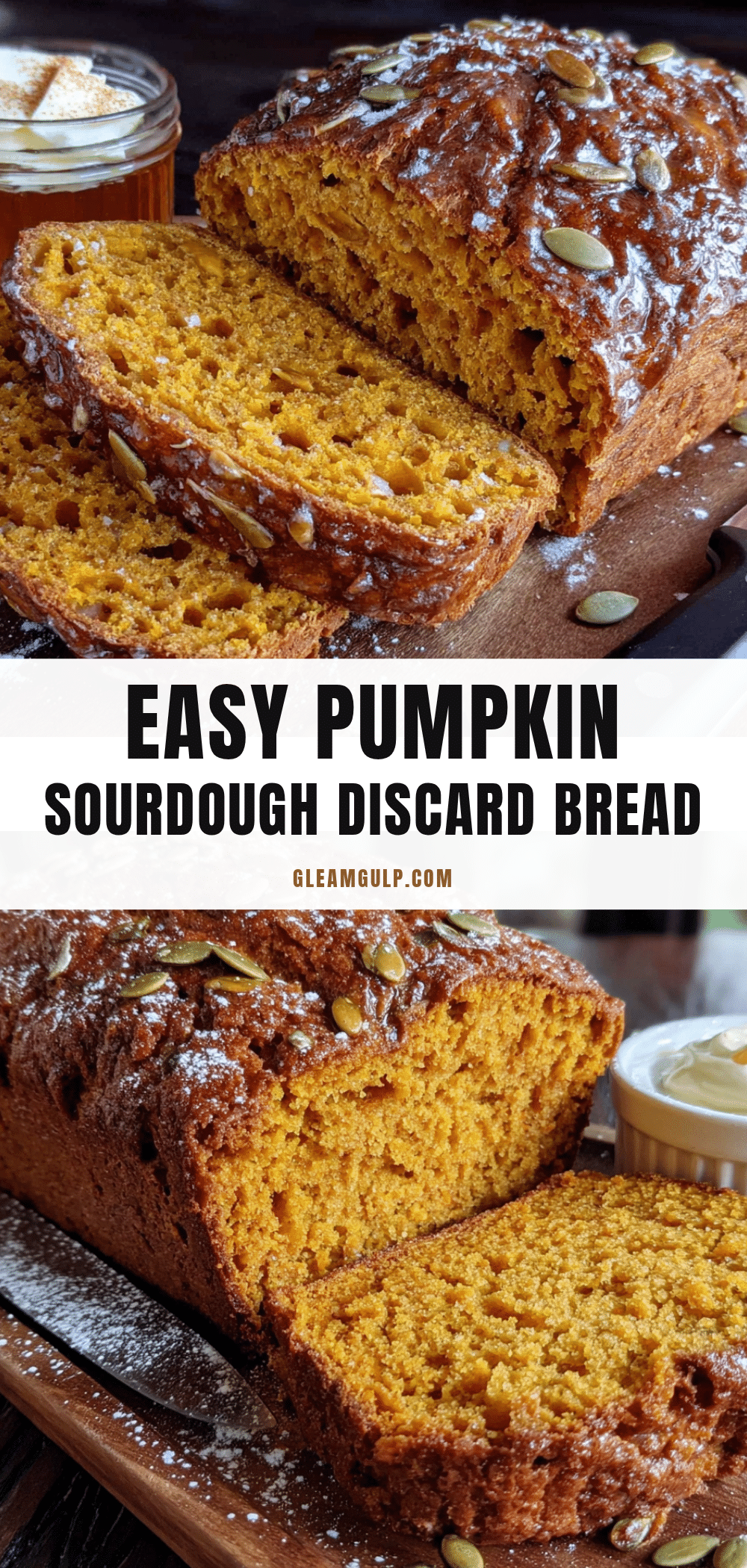 pumpkin sourdough discard bread recipe