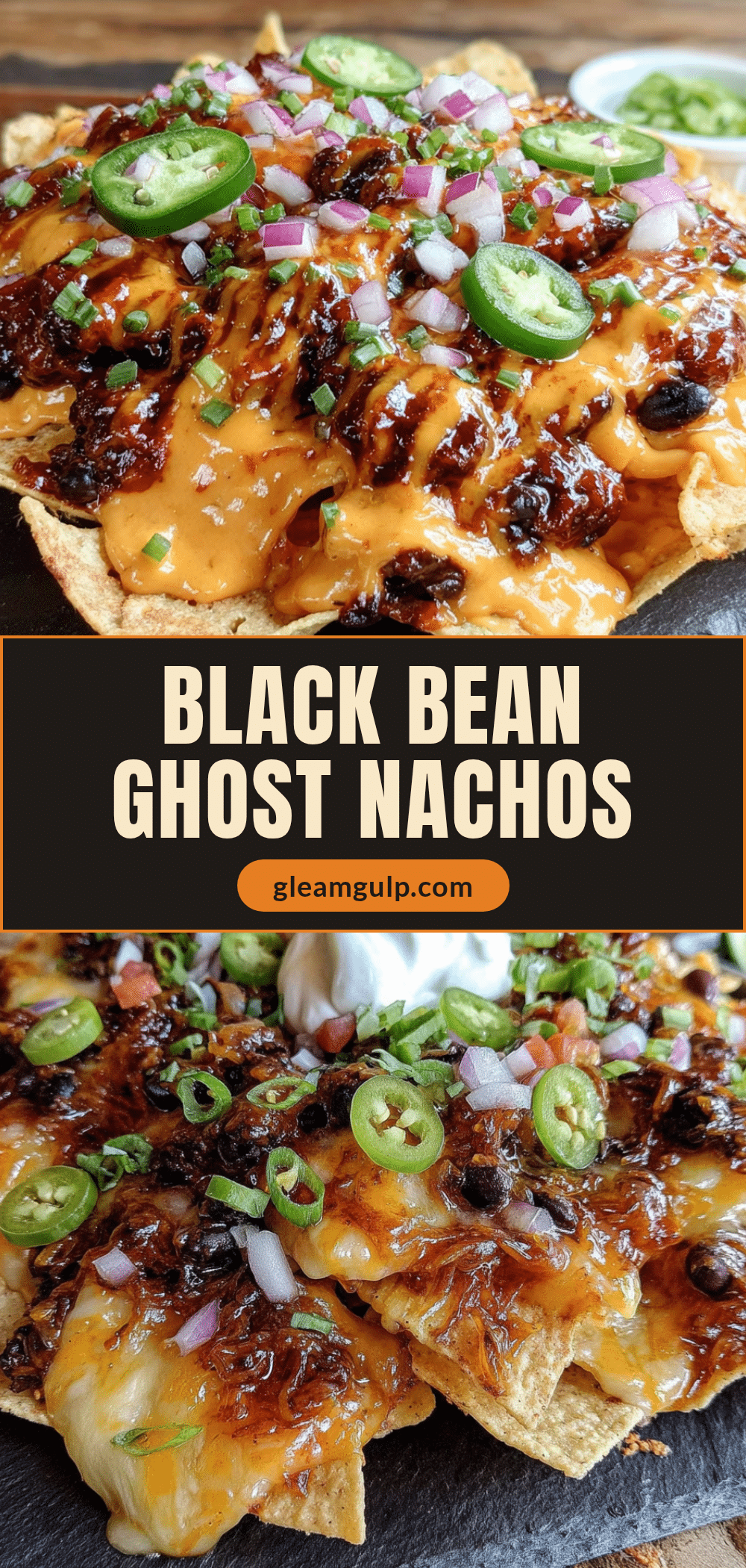 black bean ghost nachos recipe