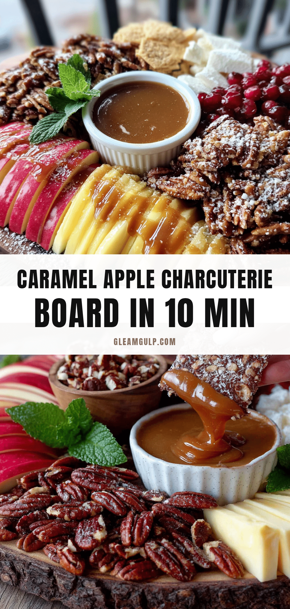 caramel apple charcuterie board recipe