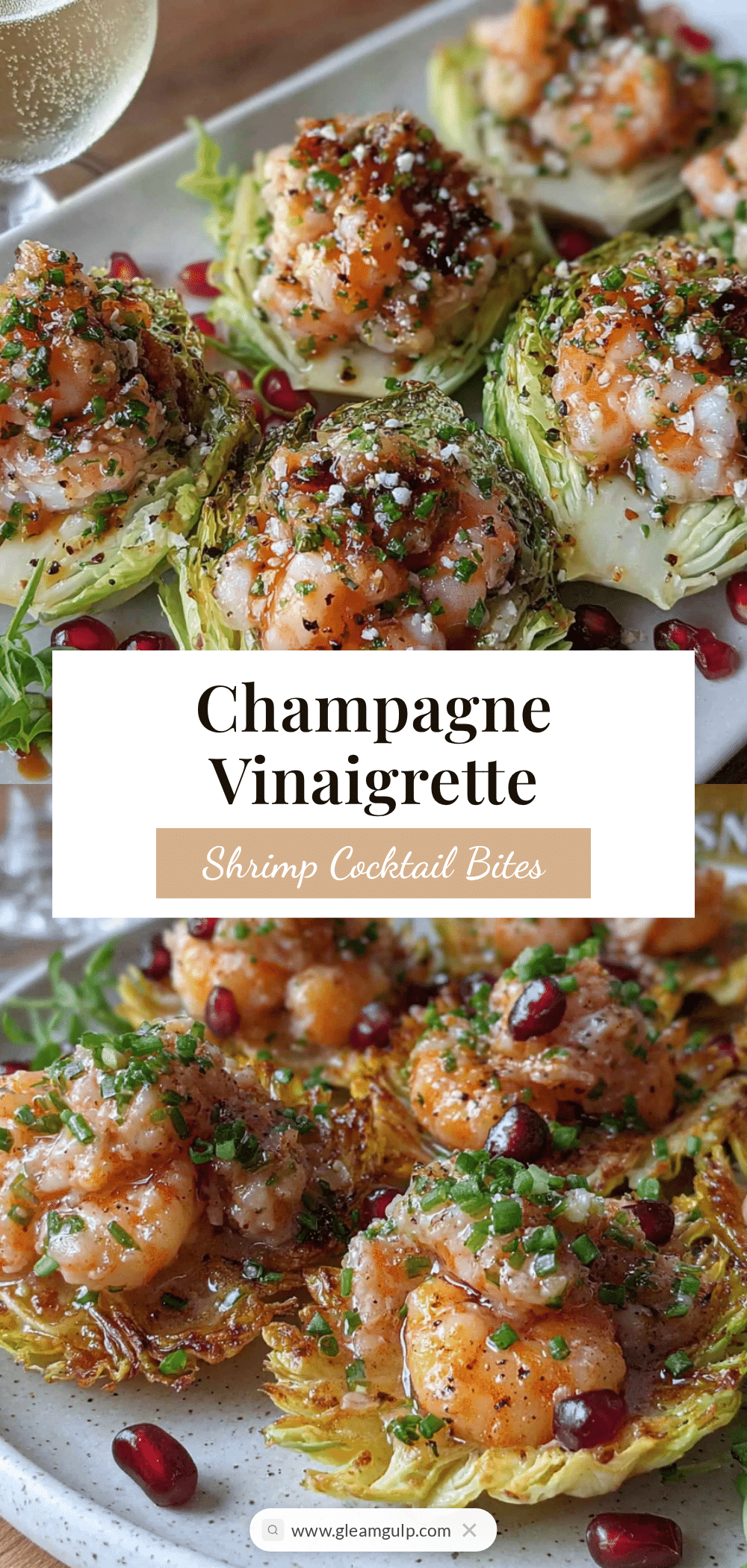 champagne vinaigrette shrimp cocktail bites recipe