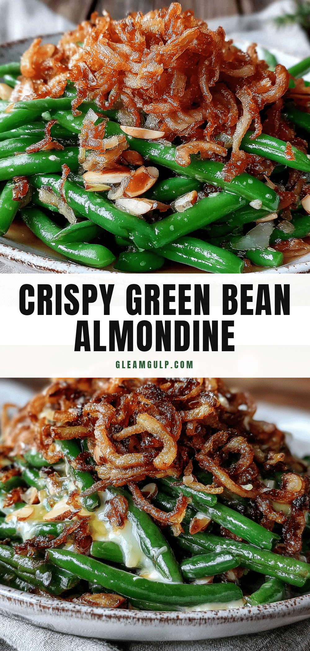 crispy green bean almondine recipe