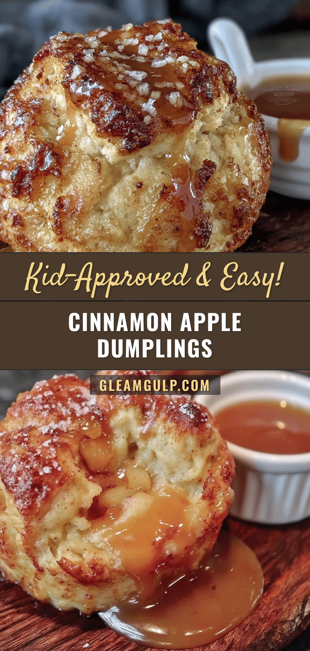 Easy 2-Ingredient Cinnamon Apple Dumplings recipe