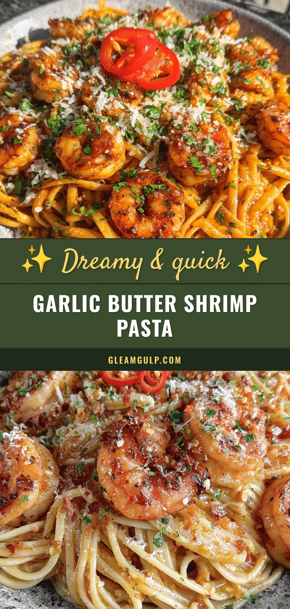 garlic butter shrimp pasta recipe