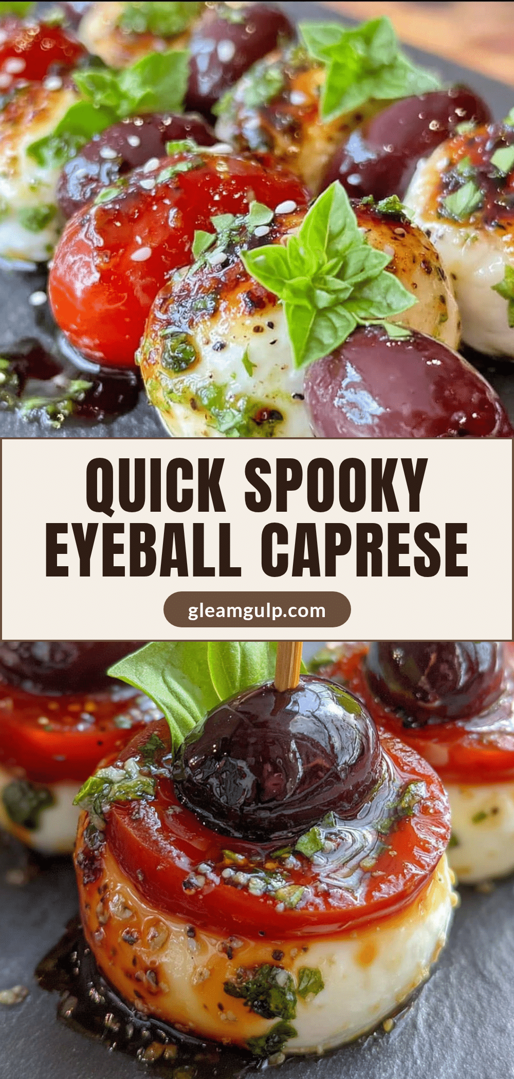 halloween caprese skewers recipe