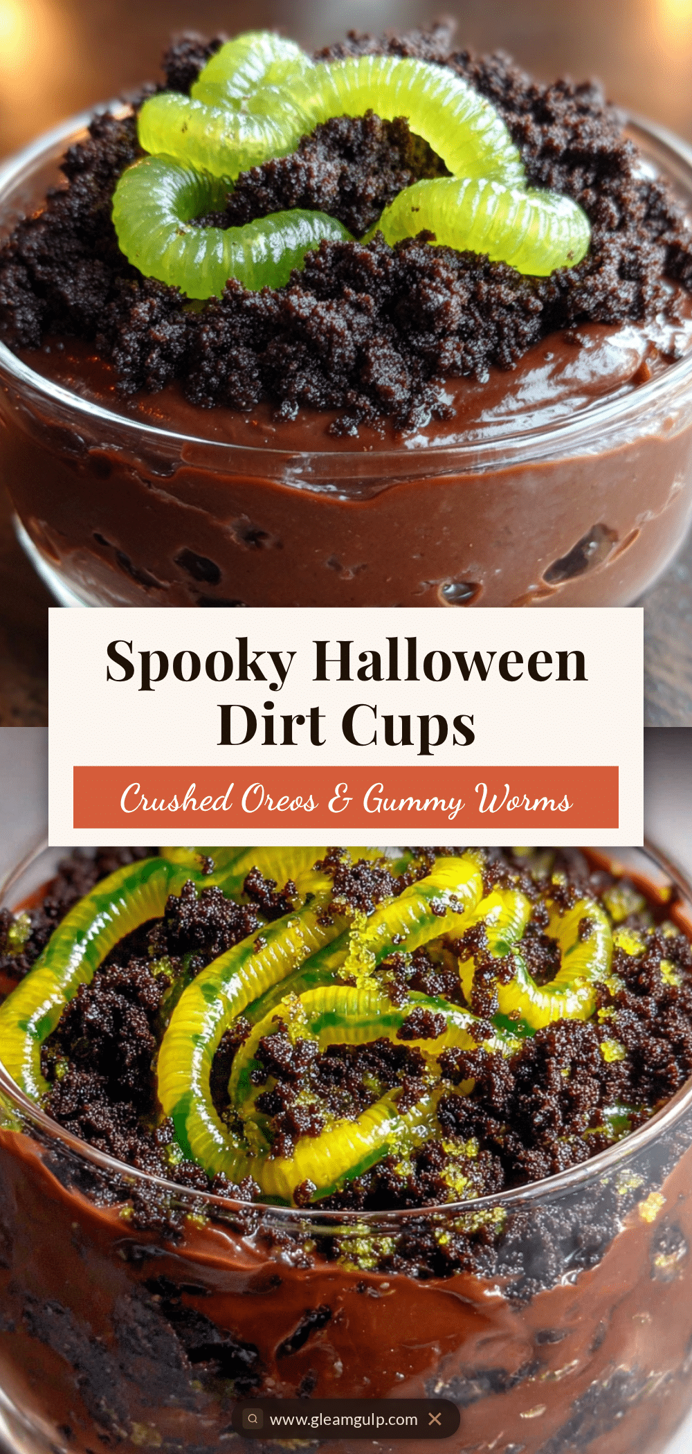 halloween dirt cups recipe