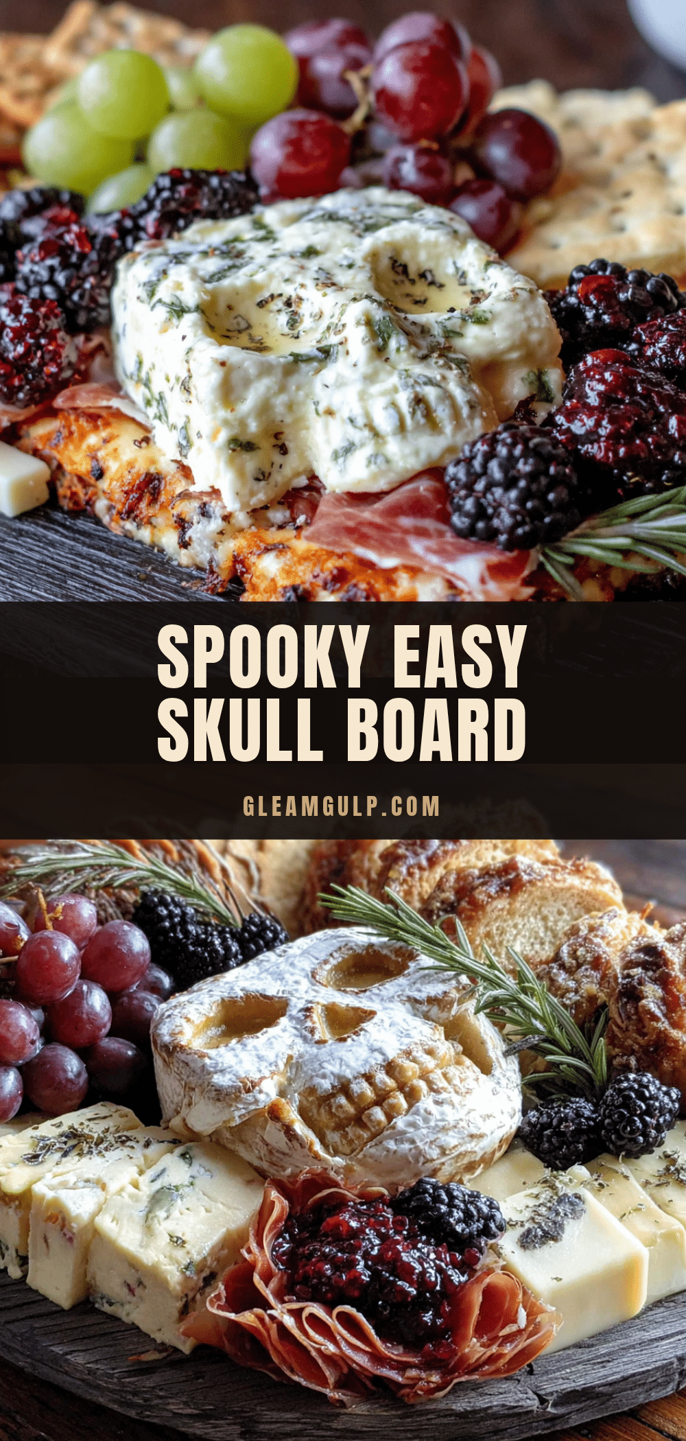 halloween skull charcuterie board recipe