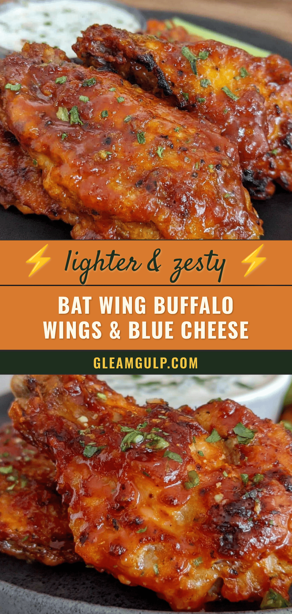 lighter buffalo wings recipe