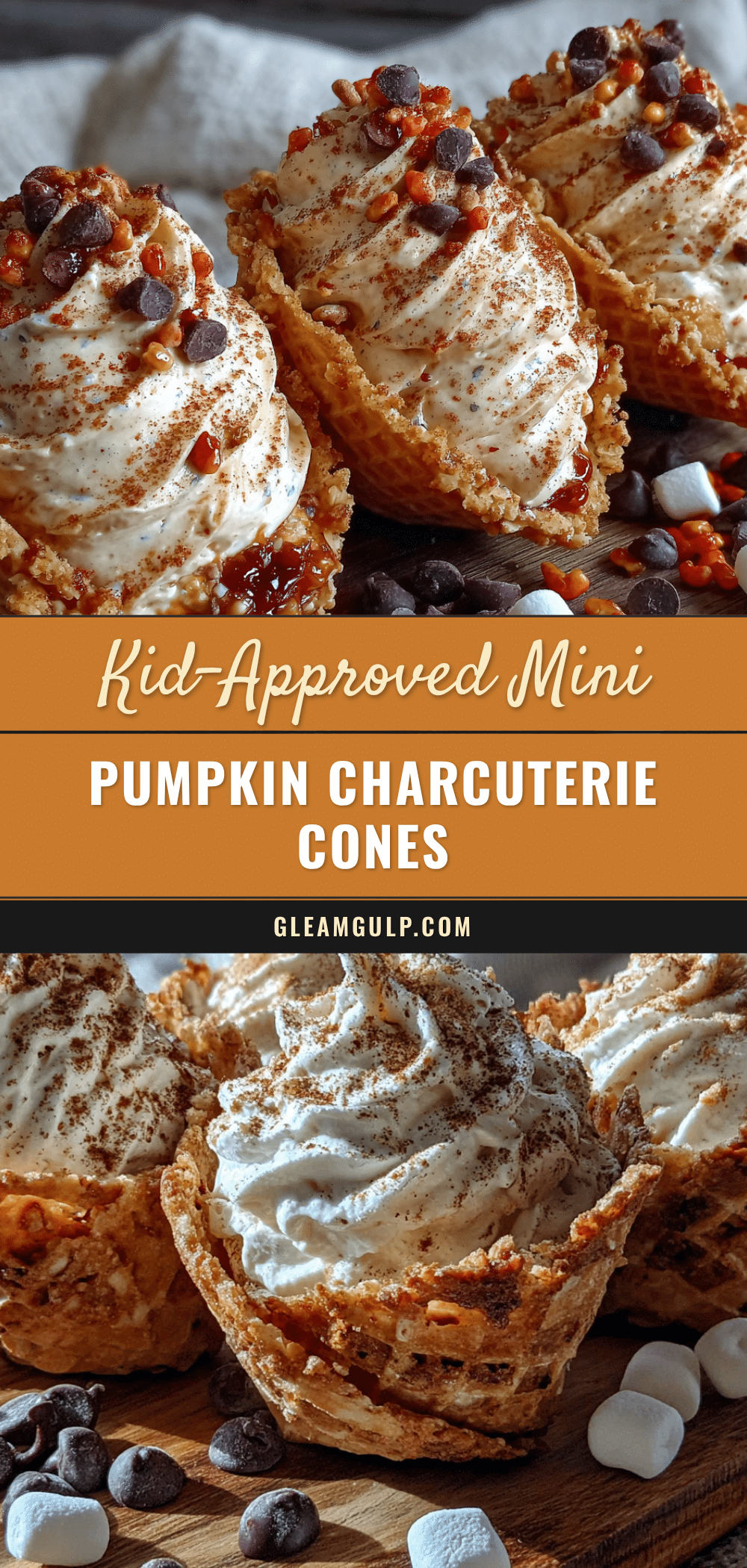 mini pumpkin charcuterie cones recipe