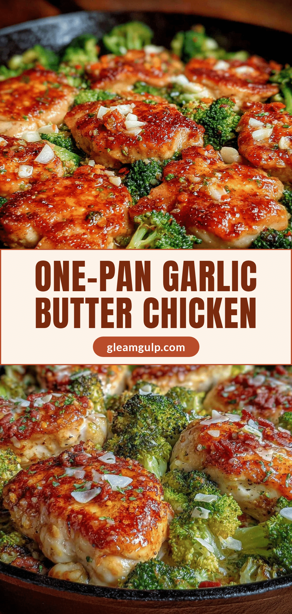 one-pan garlic butter chicken and broccoli recipe