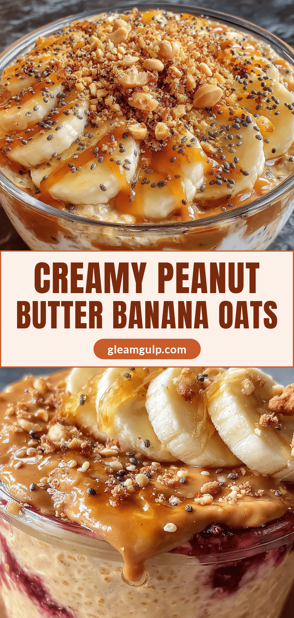 peanut butter banana overnight oats recipe