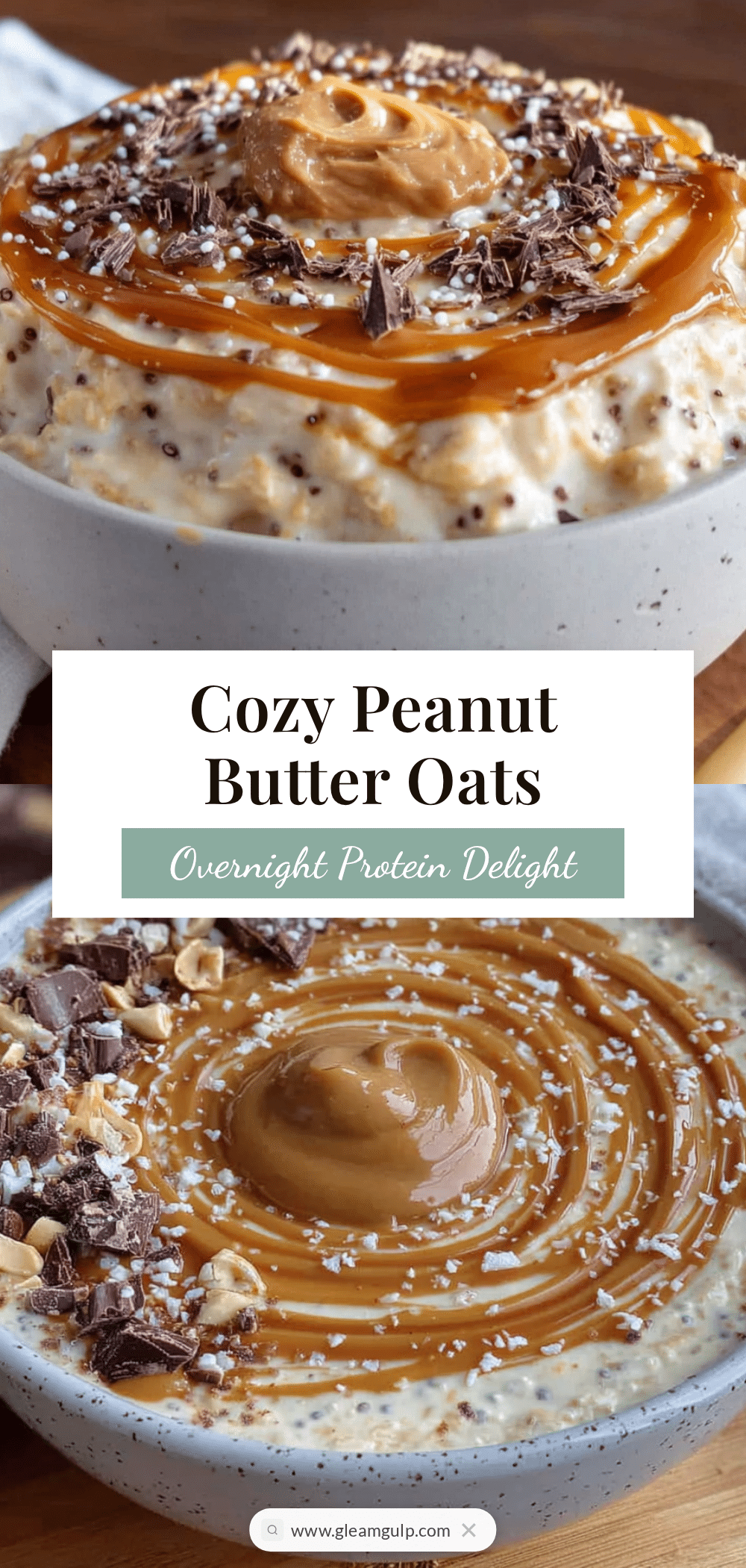 peanut butter overnight protein oats recipe
